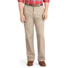 Men's Izod American Chino Classic-fit Wrinkle-free Flat-front Pants, Size: 38x31, Beig/green (beig/khaki)