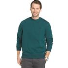 Men's Izod Advantage Sportflex Regular-fit Solid Performance Fleece Sweatshirt, Size: Large, Dark Green