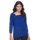 Petite Napa Valley Textured Sweater, Women's, Size: S Petite, Brt Blue