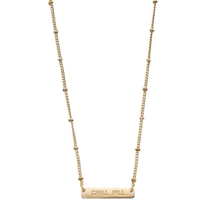 Lc Lauren Conrad Chill Pill Bar Necklace, Women's, Gold