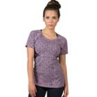 Women's Soybu Evelyn Space-dye Scoopneck Yoga Tee, Size: Medium, Med Pink