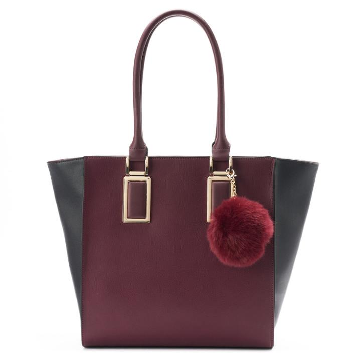 Apt. 9&reg; Riley Pom-pom Tote, Women's, Red Other