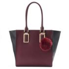 Apt. 9&reg; Riley Pom-pom Tote, Women's, Red Other