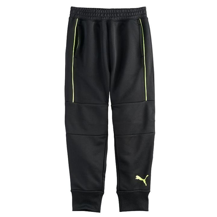 Boys 4-7 Puma Seamed Jogger Pants, Size: 7, Black