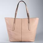 Simply Vera Vera Wang Langly Studded Leather Tote, Women's, Lt Beige