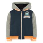 Boys 4-7 Hurley Shark Varsity Zip Hoodie, Size: 5, White Oth