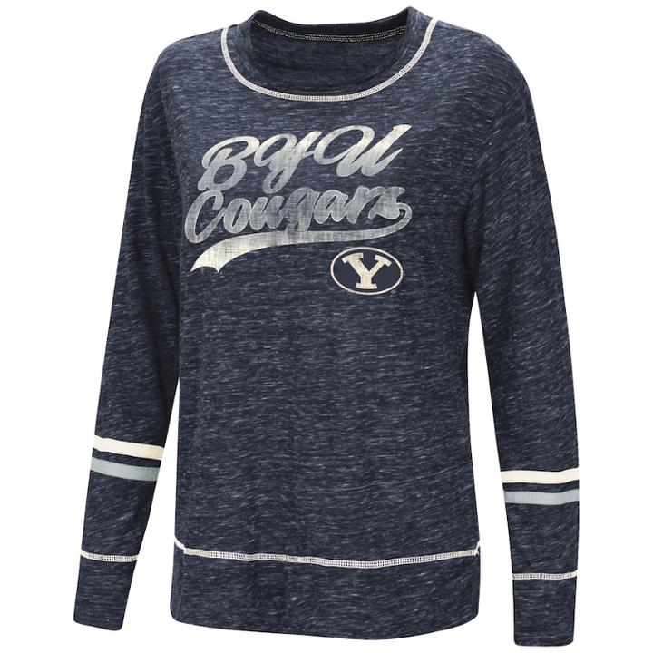 Women's Byu Cougars Giant Dreams Tee, Size: Xxl, Dark Blue