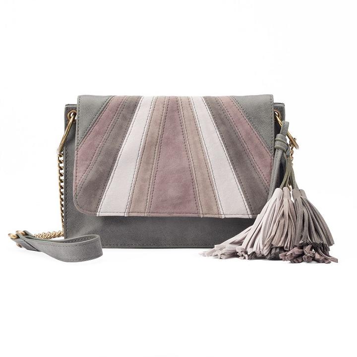 Sonoma Goods For Life™ Sofie Tassel Crossbody Bag, Women's, Grey