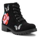 So&reg; Kayla Girls' Combat Boots, Size: 2, Black