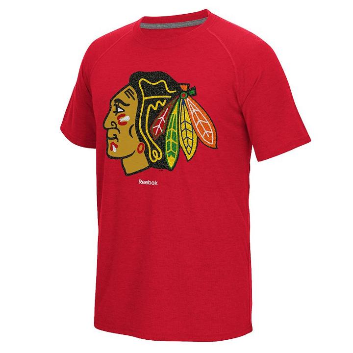 Men's Reebok Chicago Blackhawks Emblem Tee, Size: Xl, Red