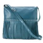 Ili Leather Studded Crossbody Bag, Women's, Blue