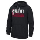 Men's Adidas Miami Heat Icon Status Climawarm Hoodie, Size: Large, Black