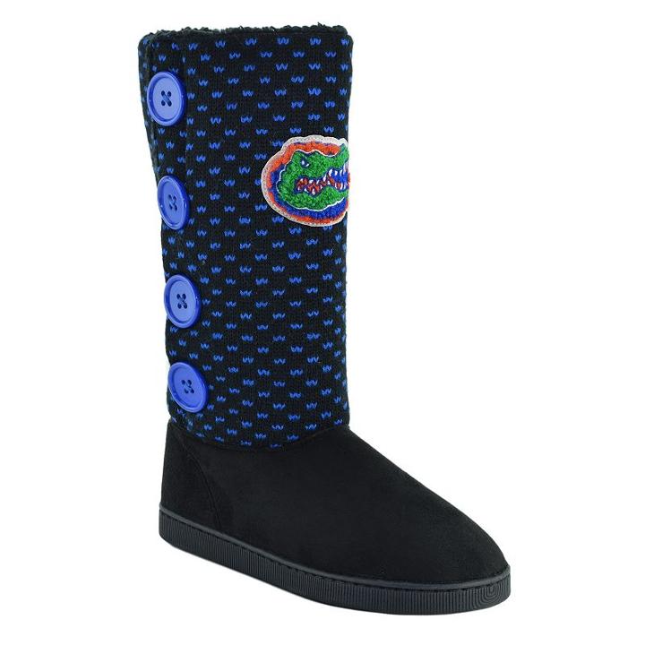 Women's Florida Gators Button Boots, Size: Medium, Black