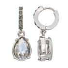Simply Vera Vera Wang Nickel Free Hoop Teardrop Earrings, Women's, Med Brown