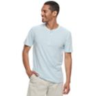 Men's Sonoma Goods For Life&trade; Short-sleeve Supersoft Henley, Size: Medium, Light Blue