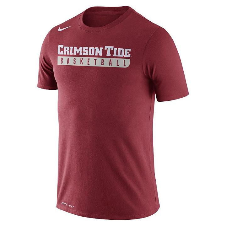 Men's Nike Alabama Crimson Tide Basketball Practice Dri-fit Tee, Size: Medium, Ovrfl Oth