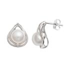 Pearlustre By Imperial Sterling Silver Freshwater Cultured Pearl Stud Earrings, Women's, White