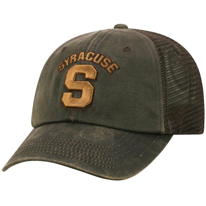 Adult Top Of The World Syracuse Orange Chestnut Adjustable Cap, Men's, Med Brown