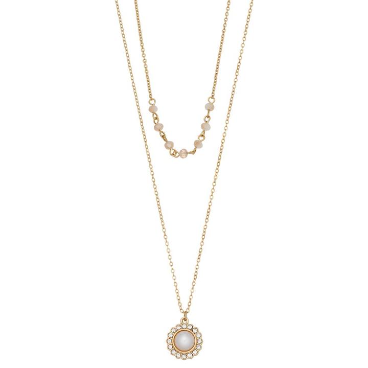 Lc Lauren Conrad Double Strand Simulated Pearl Necklace, Women's, White