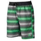 Men's Adidas Energy Striped Microfiber Volley Swim Trunks, Size: Xxl, Green