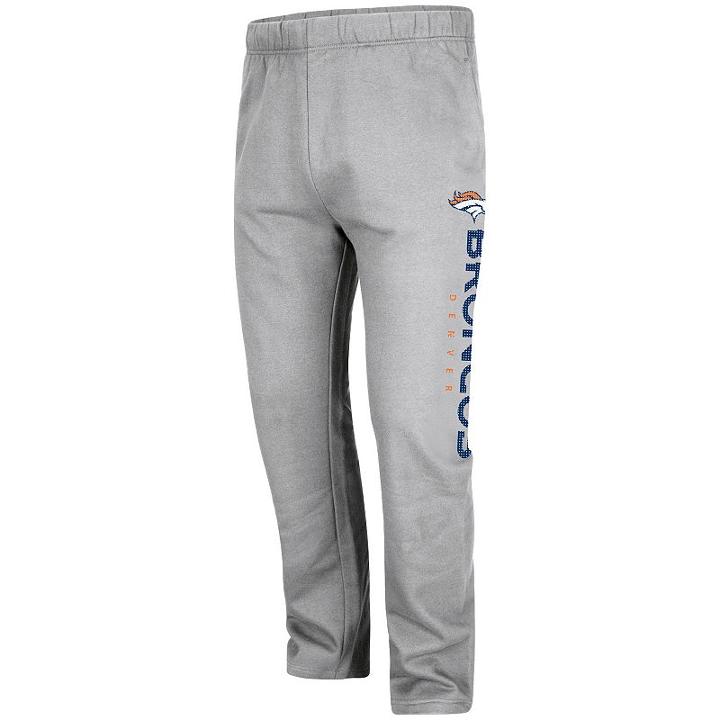 Big & Tall Denver Broncos Fleece Sweatpants, Men's, Size: 4xl Tall, Grey Other