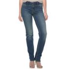 Women's Apt. 9&reg; Comfort Waistband Straight-leg Jeans, Size: 12, Med Blue