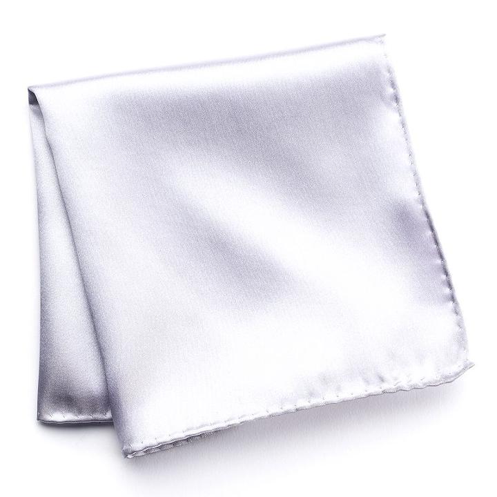 Men's Croft & Barrow&reg; Pocket Square, Silver