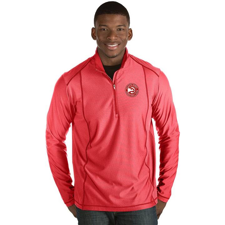 Men's Antigua Atlanta Hawks Tempo Quarter-zip Pullover, Size: Xl, Dark Red
