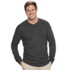 Big & Tall Sonoma Goods For Life&trade; Modern-fit Supersoft Thermal Henley, Men's, Size: 3xl Tall, Black