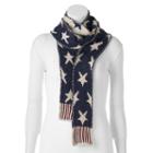Muk Luks Patriotic Stars & Stripes Skinny Scarf, Women's, Blue (navy)