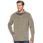Big & Tall Croft & Barrow&reg; Classic-fit Arctic Fleece Quarter-zip Pullover, Men's, Size: Xxl Tall, Med Brown
