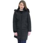 Women's Mo-ka Hooded Long Puffer Jacket, Size: Small, Black