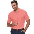Big & Tall Croft & Barrow&reg; Classic-fit Easy-care Performance Pique Polo, Men's, Size: Xl Tall, Brt Pink