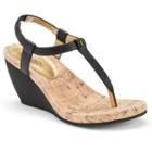 Chaps Raevyn Women's Slip-on Wedge Sandals, Size: 5 B, Black