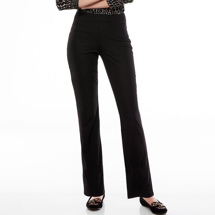 Women's Dana Buchman Slimming Pull-on Pants, Size: S Long, Black