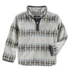 Boys 4-12 Oshkosh B'gosh&reg; Tribal 1/4 Zip Pullover Fleece Top, Size: 7, Gray