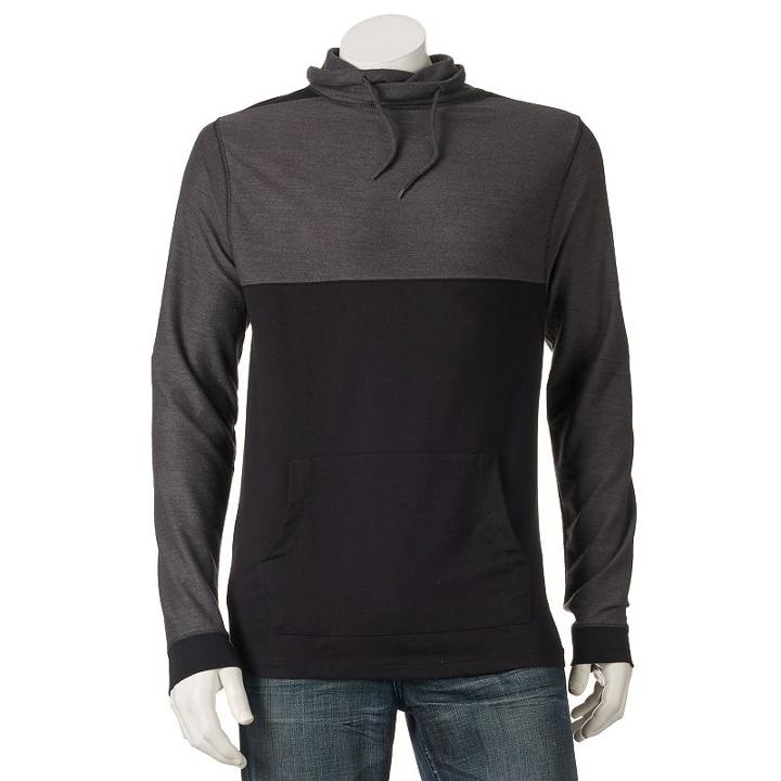 Men's Burnside French Terry Pullover Top, Size: Xl, Grey (charcoal)