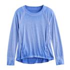 Girls 7-16 & Plus Size So&reg; Performance Crew Tee, Size: 16 1/2, Blue