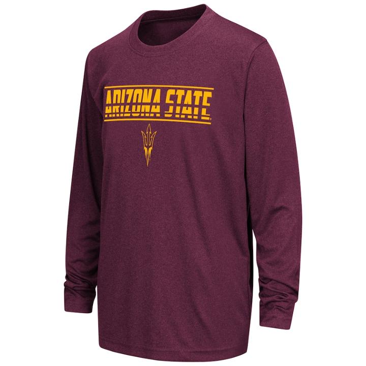 Boys 8-20 Arizona State Sun Devils Drone Tee, Size: L(16/18), Dark Red