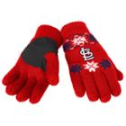 Adult Forever Collectibles St. Louis Cardinals Lodge Gloves, Red
