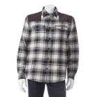 Men's Field & Stream Classic-fit Plaid Sherpa-lined Shirt Jacket, Size: Xl, Natural
