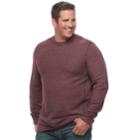Big & Tall Croft & Barrow&reg; Classic-fit Reversible Ribbed Crewneck Tee, Men's, Size: 3xl Tall, Dark Red
