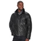 Men's Am Studio By Andrew Marc Faux-leather Jacket, Size: Medium, Black