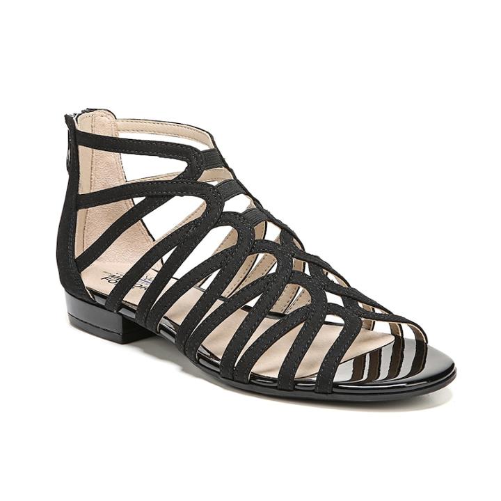 Lifestride Cora Women's Caged Sandals, Size: Medium (9.5), Black