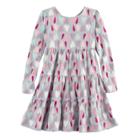 Girls 4-10 Jumping Beans&reg; Long-sleeved Tiered Dress, Size: 10, Med Grey