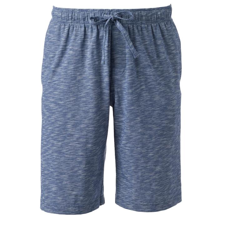 Men's Croft & Barrow&reg; Slubbed Knit Jams Shorts, Size: Small, Blue