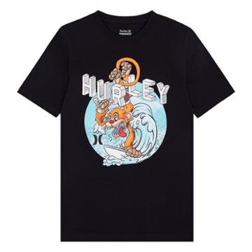 Boys 4-7 Hurley Hang Ten Monkey Surfing Graphic Tee, Size: 5, Black