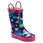 Western Chief Whales Girls' Waterproof Rain Boots, Size: 1, Med Blue