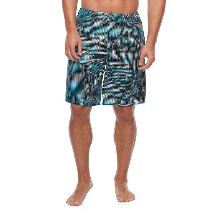 Men's Nike Techno Tear Microfiber Volley Shorts, Size: Large, Turquoise/blue (turq/aqua)