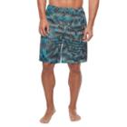Men's Nike Techno Tear Microfiber Volley Shorts, Size: Large, Turquoise/blue (turq/aqua)